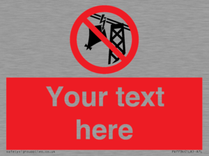 Custom prohibition do not fly kites near overhead electrical power lines